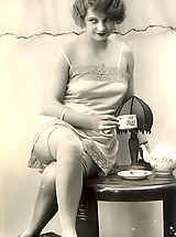 Vintage Babes: Genuine Vintage Erotic Postcards of Naked Women from France circa 1920 Perky Little Nipples & Hot Underwear